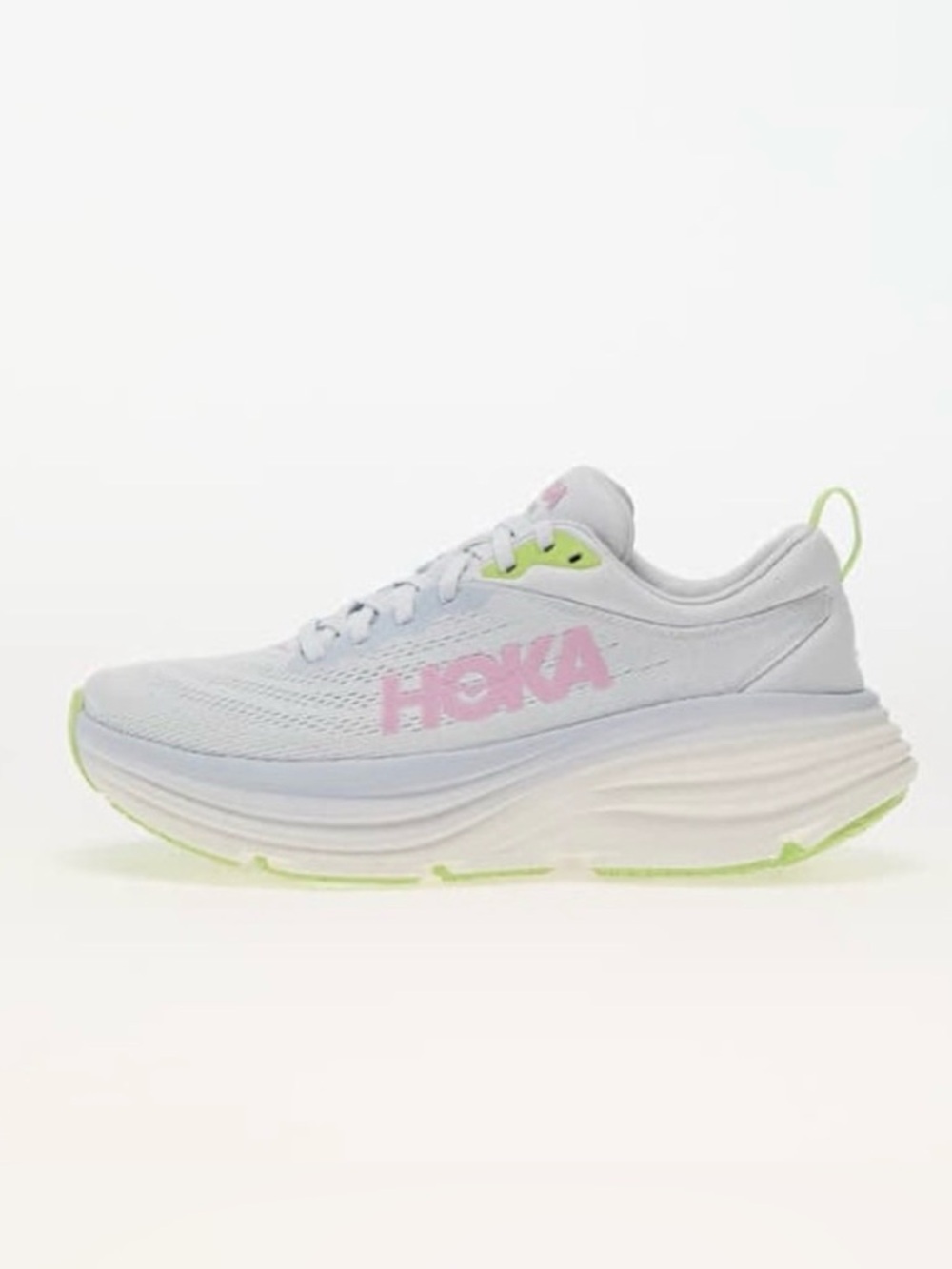 Hoka Women's White and Pink Athletic Shoes